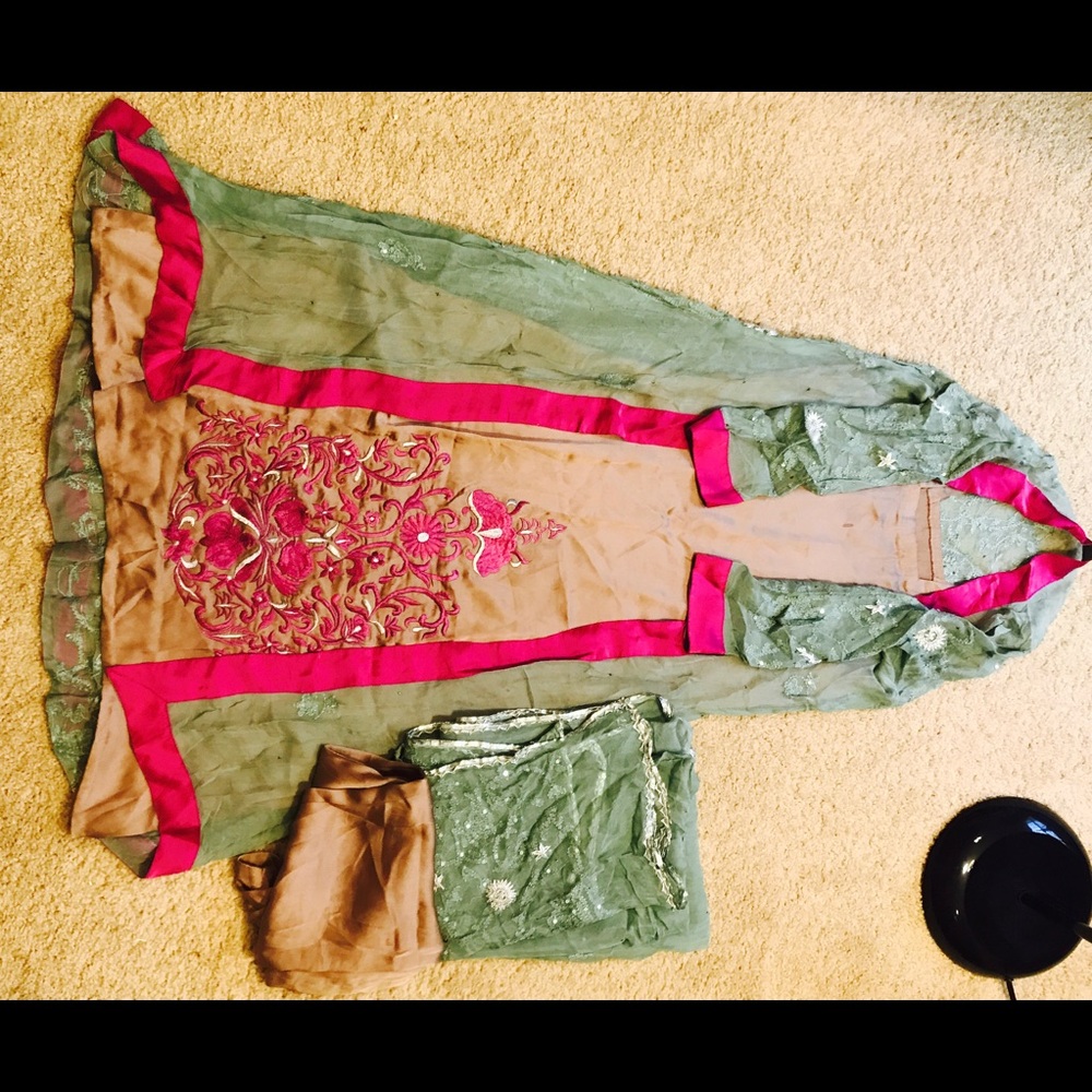 4 piece embroidered suit